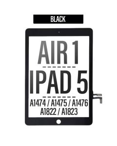 iPad Air/ 5th Gen Touch Screen Digitizer With Adhesive Tape - Black
