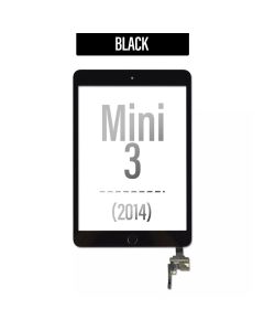 iPad Mini 3 Touch Screen Digitizer Home Button Assembly with IC - Black