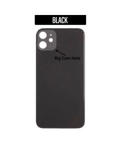 iPhone 11 Back Glass Cover (Big Camera Hole) - Black
