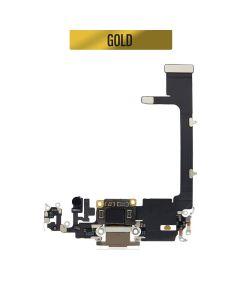 iPhone 11 Pro Charging Port Flex With Small IC - Gold