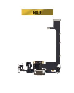 iPhone 11 Pro Max Charging Port Flex with Small IC - Gold