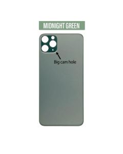 iPhone 11 Pro Max Back Glass Cover (Big Camera Hole) - Midnight Green