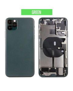 iPhone 11 Pro Max Back Housing With Small Parts - Midnight Green