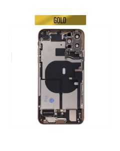 iPhone 11 Pro Max Back Housing With Small Parts - Gold