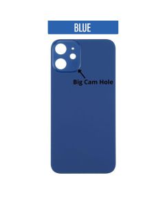 iPhone 12 Back Glass Cover (Big Camera Hole) - Blue