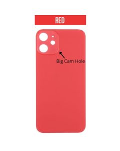 iPhone 12 Back Glass Cover (Big Camera Hole) - Red