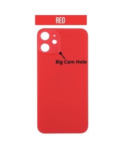 iPhone 12 Mini Back Glass Cover (Big Camera Hole) - Red