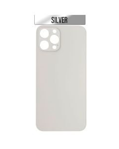 iPhone 12 Pro Max Back Glass Cover (Big Camera Hole) - Silver