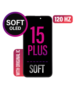 iPhone 15 Plus Screen Replacement Assembly -SOFT OLED - Soldered Original IC
