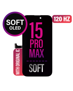 iPhone 15 Pro Max Screen Replacement Assembly -SOFT OLED Soldered Original IC
