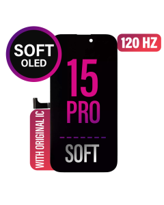 iPhone 15 Pro Screen Replacement Assembly -SOFT OLED Soldered Original IC
