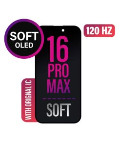 iPhone 16 Pro Max Screen Replacement Assembly -SOFT OLED-Soldered Original IC

