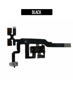 iPhone 4S Compatible Volume Button Flex Cable with Handsfree Port - Black