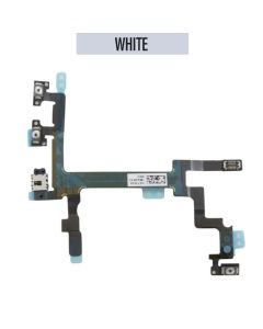 iPhone 4S Compatible Volume Button Flex Cable with Handsfree Port - White