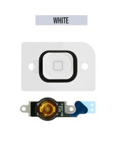 iPhone 5 Home Button Flex Cable Full Assembly - White