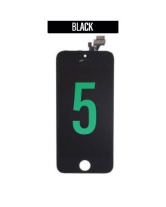 iPhone 5 LCD Touch Screen Assembly - Black, Aftermarket (High Quality)