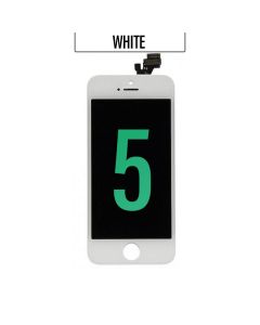 iPhone 5 LCD Touch Screen Assembly - White, Aftermarket (High Quality)