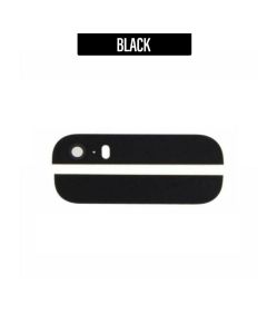 iPhone 5 Compatible Upper Lower Glass for Back Cover - Black