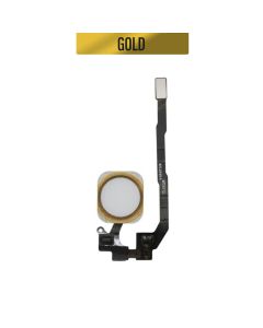 iPhone 5S / SE Compatible Home Button Flex Cable Full Assembly - Gold, OEM