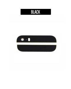 iPhone 5S Upper Lower Glass for Back Glass - Black