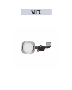 iPhone 6 / 6 Plus Compatible Home Button Flex Cable Assembly - White