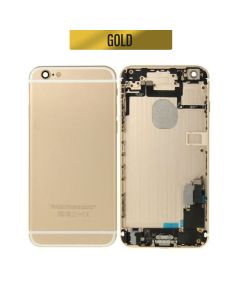 iPhone 6 Plus Compatible Housing with Charging Port and Power Volume Flex Cable - Gold, OEM
