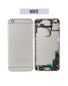 iPhone 6 Plus Compatible Housing with Charging Port and Power Volume Flex Cable - White, OEM
