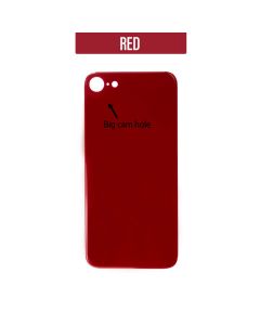 iPhone 8 Back Glass Cover (Big Camera Hole) - Red