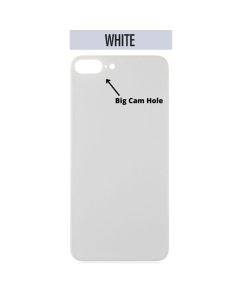 iPhone 8 Plus Back Glass Cover (Big Camera Hole) - White