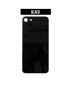 iPhone SE 2020 Back Glass Cover (Big Camera Hole) - Black