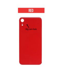 iPhone XR Back Glass Cover (Big Camera Hole) - Red