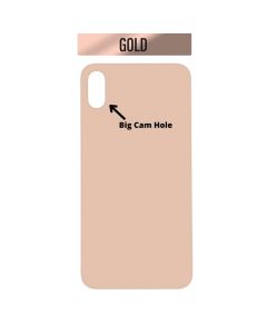 iPhone XS Max Back Glass Cover (Big Camera Hole) - Gold