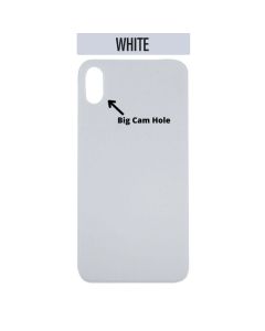iPhone XS Max Back Glass Cover (Big Camera Hole) - White