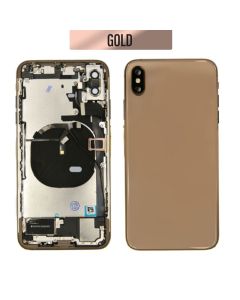iPhone XS Max Back Housing With Small Parts - Gold