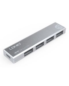 LDNIO 4-Port High Speed USB 2.0 Mini Hub - Silver