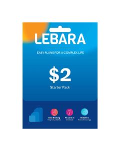 Lebara 2$ Starter Pack Pay As You Go