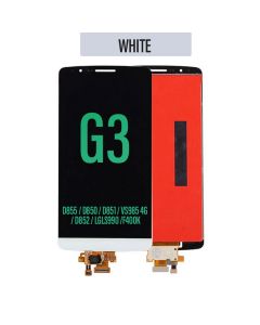 LG G3 LCD Touch Screen Assembly - White