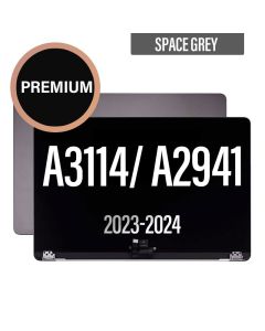 MacBook Air 15 A3114/ A2941 LCD Touch Screen Assembly Complete- Space Grey