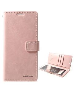Mercury Blue Moon Diary Wallet Leather Case Cover For Galaxy S21 Ultra - Rose Gold