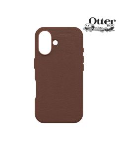 OtterBox Symmetry Cactus Leather Case Cover For iPhone 16 - Rich Adobe