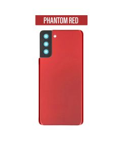 Galaxy S21 Plus Back Glass Cover with Camera Lens - Phantom Red