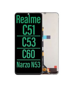Realme C51/ C53/ C60/ Narzo N53 LCD Touch Screen Assembly 