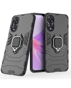Armor Metal Ring Grip Shockproof Dual Layer Rugged Hard Cover for Oppo A38/ A18