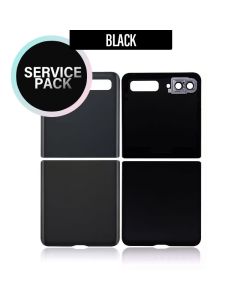 Galaxy Z Flip Back Glass Cover - Service Pack-Mirror Black