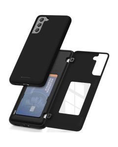 Mercury Magnetic Door Bumper Case with Card Slot For Galaxy S21 Plus
