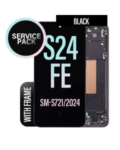 Galaxy S24 FE Screen Replacement Assembly With Frame - Service Pack-Black