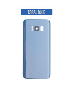 Galaxy S8 Back Glass Cover with Camera Lens - Coral Blue