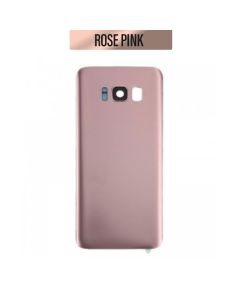 Galaxy S8 Back Glass Cover with Camera Lens - Rose Pink