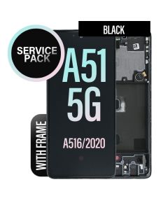 Galaxy A51 5G LCD Touch Screen Assembly with Frame- Service Pack