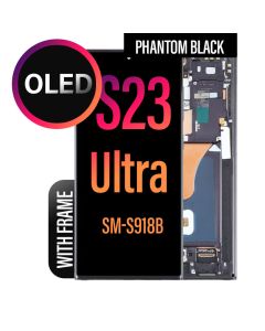 Galaxy S23 Ultra LCD Touch Screen Assembly - Phantom Black OLED